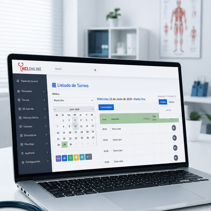 Sistema de Gestión Médica Hclonline